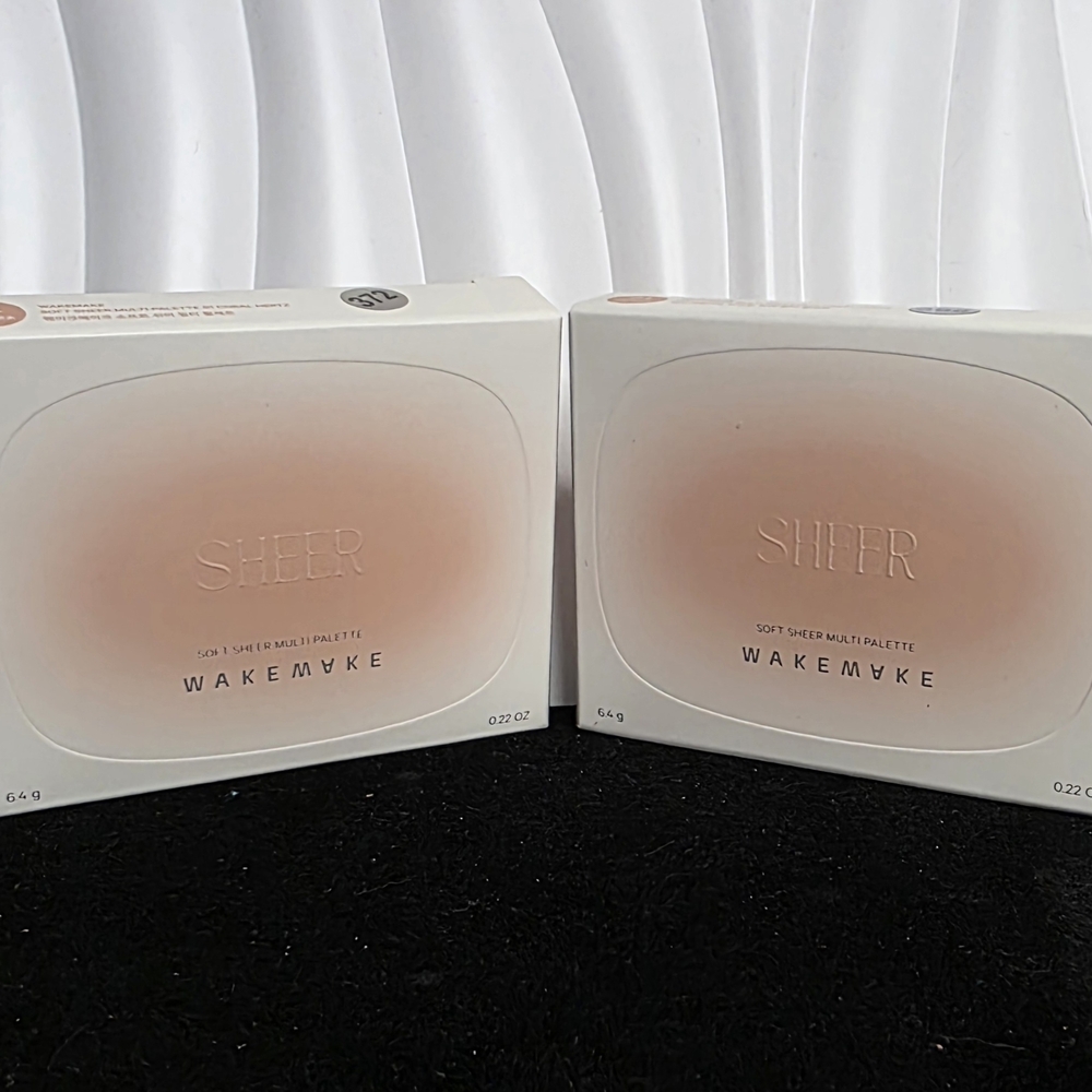 ✨ BUNDLE (2x) WAKEMAKE Soft Sheer Multi Palette - 01 Coral Hertz (Exp. 2026)